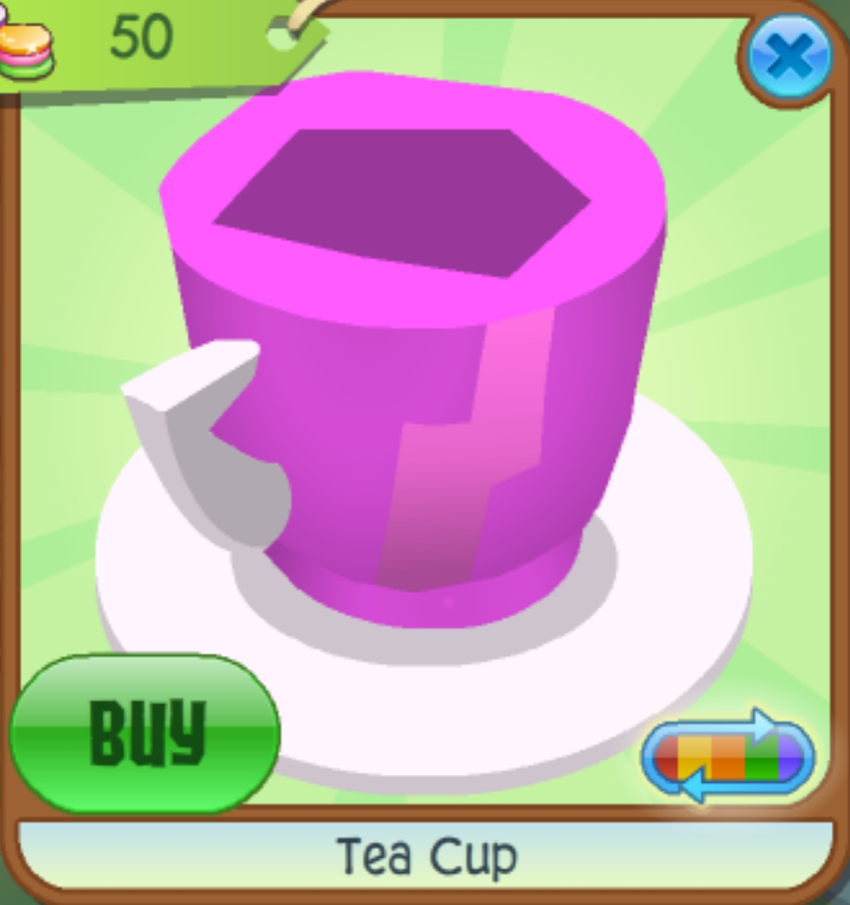 Pink Tea - Sample Size in a Miniature Tea Pot and Saucer - — Alexa K.