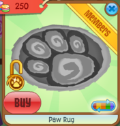 Paw Rug Animal Jam Collector S Item Worth Wiki Fandom