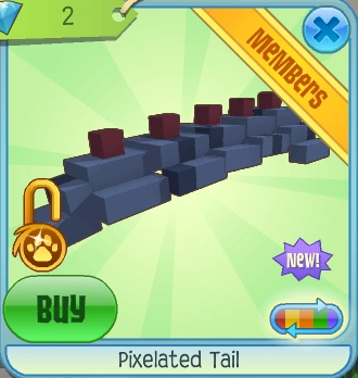 Pixelated Tail Animal Jam Collectors Item Worth Wiki Fandom