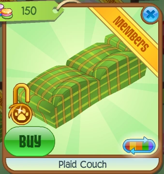 Plaid Couch Animal Jam Collectors Item Worth Wiki Fandom