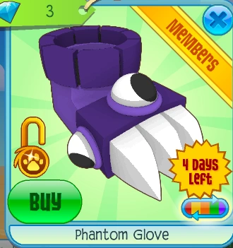 Phantom Glove | Animal Jam Collectors Item Worth Wiki | Fandom