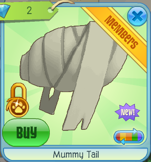 Mummy Tail - Animal Jam Collectors Item Worth Wiki - Fandom