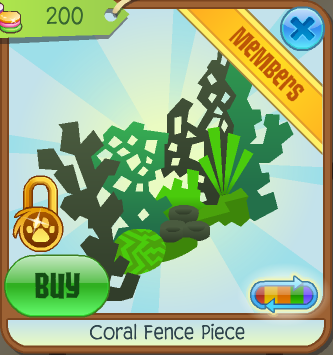 Coral Fence Piece Animal Jam Collector S Item Worth Wiki Fandom