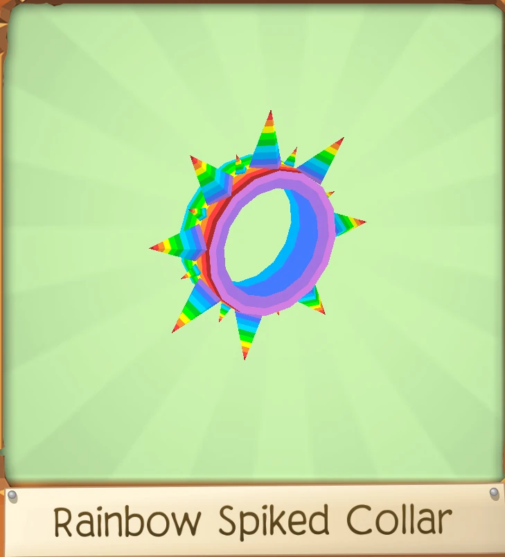 Rainbow Spiked Collar Animal Jam Play Wild Sapphire Worth Wiki Fandom