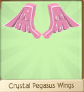Pink Crystal Pegasus Wings