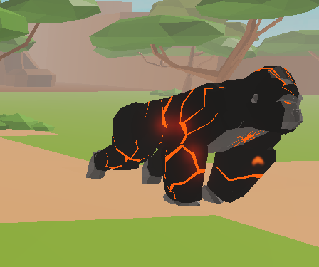 Lava Gorilla Boss Animal Simulator Roblox Wiki Fandom - animal simulator roblox