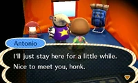 Meeting Antonio via the campsite.