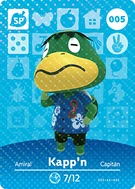 La carte amiibo d'Amiral