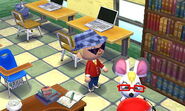 Belle à l'école dans Happy Home designer