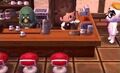 Kéké au café dans New Leaf