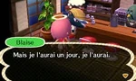 Blaise au café dans New Leaf