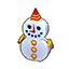 Snowman clock icon