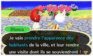 Blanca expliquant au joueur ce qu'elle va faire le 1er avril
