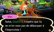 Bibi chez le joueur dans New Leaf