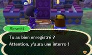 Resetti ayant terminé son sermon