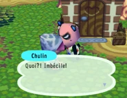 Chulin s'énervant contre le joueur