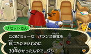 Resetti inside the Surveillance Center in New Leaf.