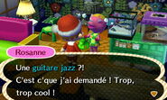 Rosanne recevant son cadeau de Noël