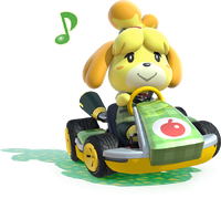 Official Isabelle Artwork for Mario Kart 8