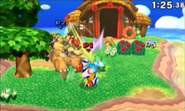 Gameplay on the Tortimer Island stage