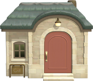 Façade extérieure de la maison de Rubis dans New Horizons