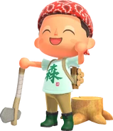 Fauna-Crossing-New-Horizons Characters-Axe