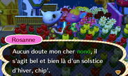 Rosanne lors du solstice d'hiver