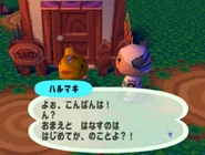 Figaro parlant au joueur dans Dōbutsu no Mori