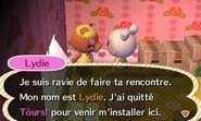 Lydie venant d'emménager chez la joueuse