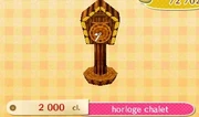 Horloge chalet.