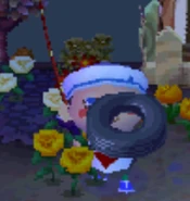 Old Tire in Wild World.