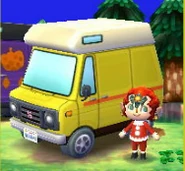 L'extérieur du camping-car de Bajoue