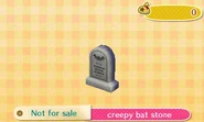 Creepy Bat Stone