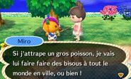 Miro pêchant dans New Leaf