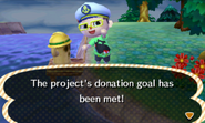 Meeting donation goals for a bridge