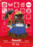 La carte amiibo de Resetti