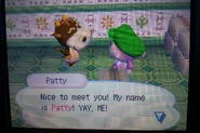 Meeting Patty for the first time in Wild World.