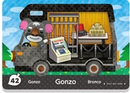 La carte Amiibo de Gonzo