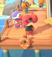 IMG 20200318 215648.jpg (46 kio) Biff lors de l'arrivée du joueur sur l'île dans New Horizons