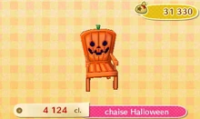 Chaise halloween