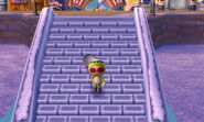 A player on the entrance to Main Street.