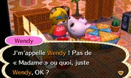 Wendy se présentant au joueur dans New Leaf
