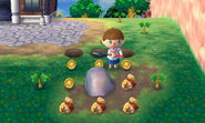 Digging up all 9 bells from a money rock