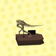 Pachysaurus tail in catalog in New Horizons