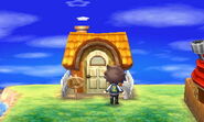 L'extérieur de la maison de Pompon dans New Leaf