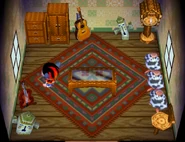 La maison de Belle dans Animal Crossing
