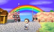 Un simple arc-en-ciel dans New Leaf