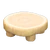 NH-Log round table-white wood