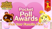 Pocket Poll Awards on the official Pocket Camp Twitter page