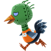 , a robotic ostrich.